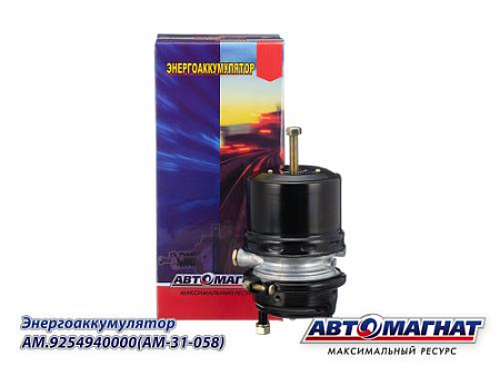 AM.9254940000 (AM-31-058) (АМ) Энергоаккумулятор МАЗ-4370 Зубренок(тип16/16) вход d=16мм. кор.шток