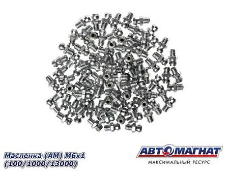 Масленка (АМ) М6х1 (100/1000/13000)