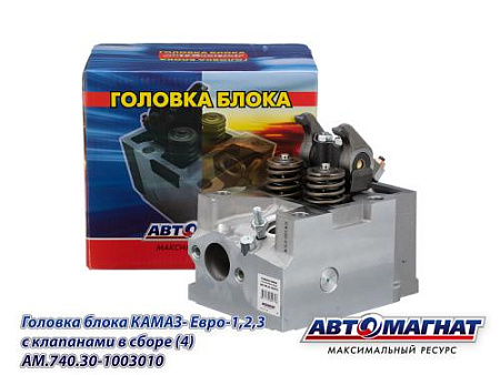 AM.740.30-1003010 (АМ) Головка блока КАМАЗ- Евро-1,2,3  с клапанами в сборе (4)