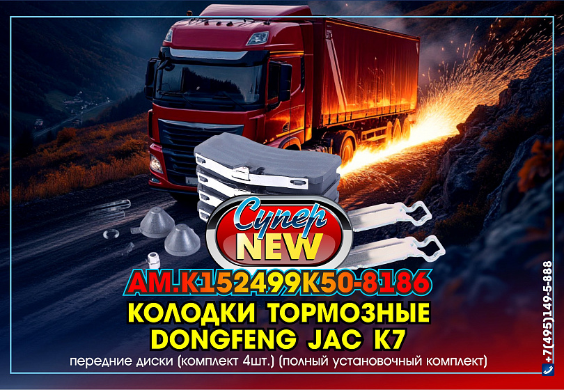 КОЛОДКИ ТОРМОЗНЫЕ - NEW