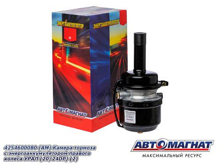 4254600080 (АМ) Камера тормоза с энергоаккумулятором правого колеса УРАЛ (20/24DP) (2)