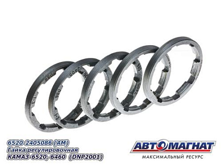 6520-2405086 (АМ) Гайка регулировочная КАМАЗ-6520, 6460  (DNP2001) (5)