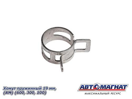 Хомут пружинный 19 мм, АМ (600/300/100)
