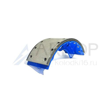 Колодка барабанного тормоза ISUZU NQR71/75 (120мм) к-т 4шт.NEW (АККОР)